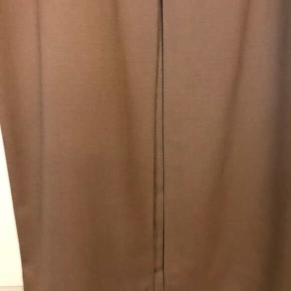 Vintage Pleated Skirt (Worsted Wool) Brown/Size 14(Lined) - Picture 2 of 6